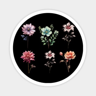 Beautiful Flower Design Magnet